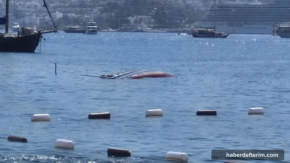 Bodrum'da yelkenli tekne battı: Kurtarma çalışması başladı