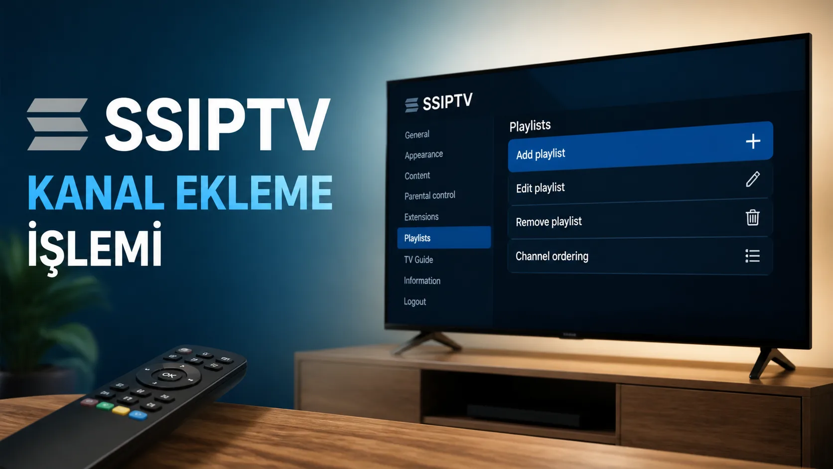 SSIPTV kanal ekleme nasıl yapılır? M3U liste kurulum rehberi